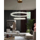 Люстра Line.F MD9105R-600+400 AB LED 2x80W 4000K IP20 латунная