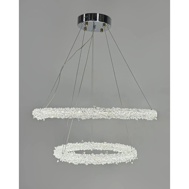Люстра Line.F MD9105R-600+400 CH LED 2x80W 4000K IP20 хром