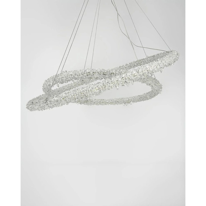 Люстра Line.F MD9105R-800+600 AB LED 2x105W 4000K IP20 латунная
