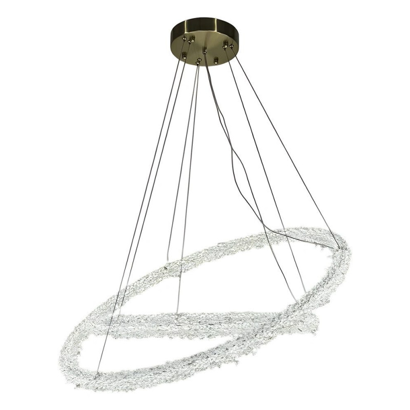Люстра Line.F MD9105R-800+600 AB LED 2x105W 4000K IP20 латунная
