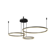 Люстра Line.F MJ73-600+500+400 BK LED 3x56W 3000K/4500K/6000K IP20 чорна