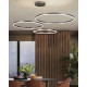 Люстра Line.F MJ73-600+500+400 BK LED 3x56W 3000K/4500K/6000K IP20 чорна