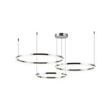 Люстра Line.F MJ73-600+500+400 CH LED 3x54W 3000K/4500K/6000K IP20 хром
