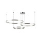 Люстра Line.F MJ73-600+500+400 CH LED 3x54W 3000K/4500K/6000K IP20 хром