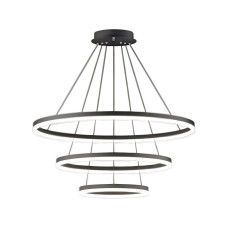 Люстра Line.F MJ93-600+400+200 BK LED 3x65W 3000K/4500K/6000K IP20 чорна