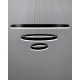 Люстра Line.F MJ93-600+400+200 BK LED 3x65W 3000K/4500K/6000K IP20 чорна