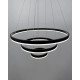 Люстра Line.F MJ93-600+400+200 BK LED 3x65W 3000K/4500K/6000K IP20 чорна