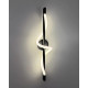 Бра, настінний світильник Line.F W202/600 BK Standard LED 1x14W 4000K IP20 чорний