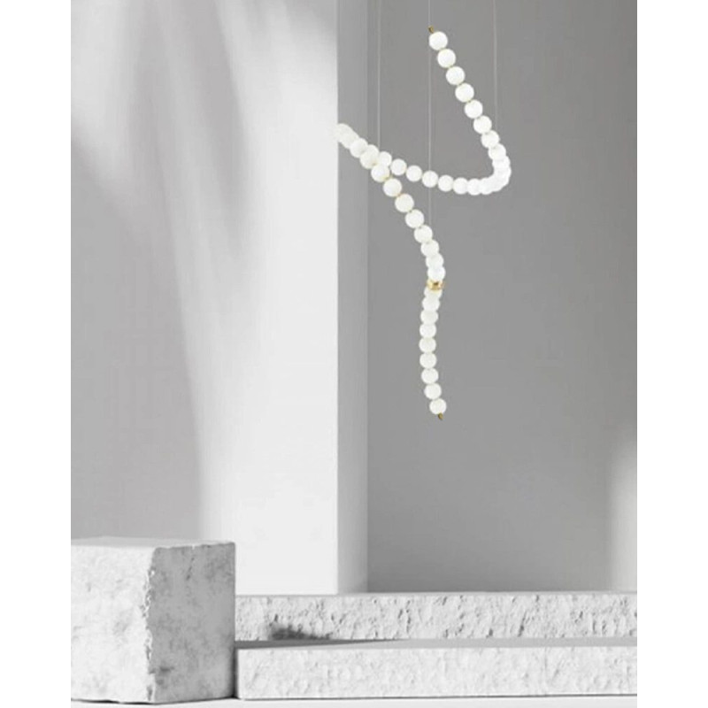 Люстра Line.F SG012/45 AB Perla LED 1x54W 3000K/4500K/6000K IP20 латунна