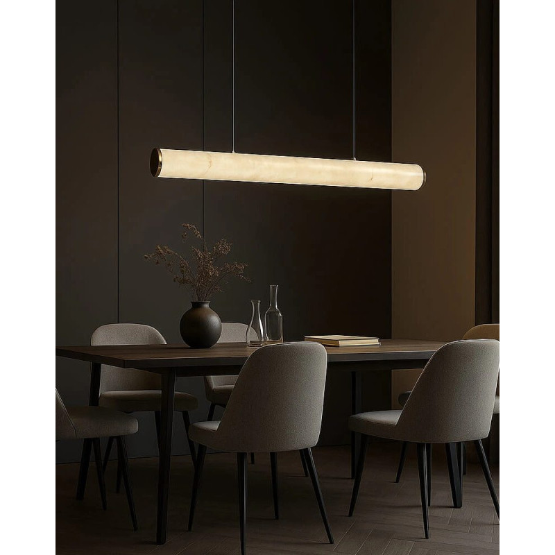 Подвесной светильник, люстра Line.F MJ362-L1000 LED 1x24W 3000K/4500K/6000K IP20 латунный