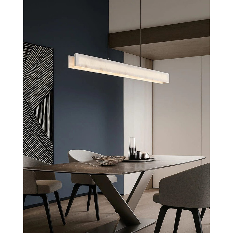 Подвесной светильник, люстра Line.F MJ364-L1000 LED 1x24W 3000K/4500K/6000K IP20 латунный