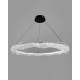 Підвісний світильник, люстра Line.F MJ373-800 BK LED 1x24W 3000K/4500K/6000K IP20 прозорий