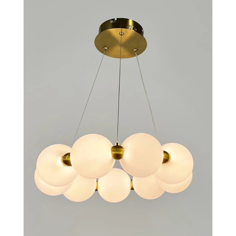 Подвесной светильник, люстра Line.F 77068-400 Mysa Pearl LED 1x54W 3000K/4500K/6000K IP20 латунный