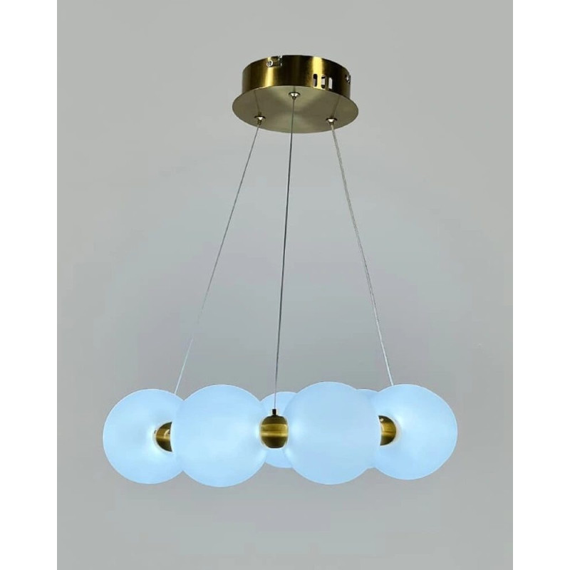 Подвесной светильник, люстра Line.F 77068-400 Mysa Pearl LED 1x54W 3000K/4500K/6000K IP20 латунный