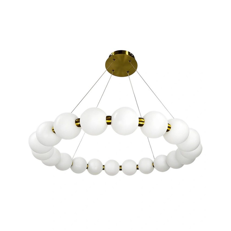 Люстра Line.F 77068-800 Mysa Pearl LED 1x92W 3000K/4500K/6000K IP20 латунна