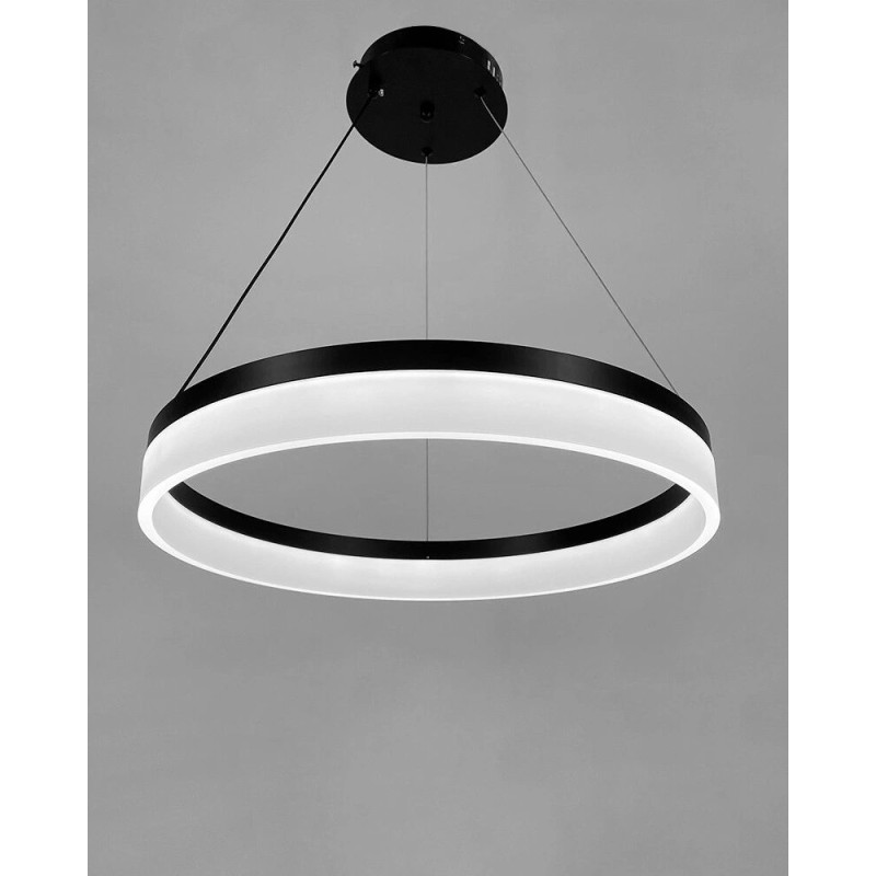 Підвісний світильник, люстра Line.F YO18-600 BK LED 1x50W 3000K/4500K/6000K IP20 чорний