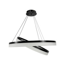 Підвісний світильник, люстра Line.F YO18-800+600 BK LED 2x60W 3000K/4500K/6000K IP20 чорний