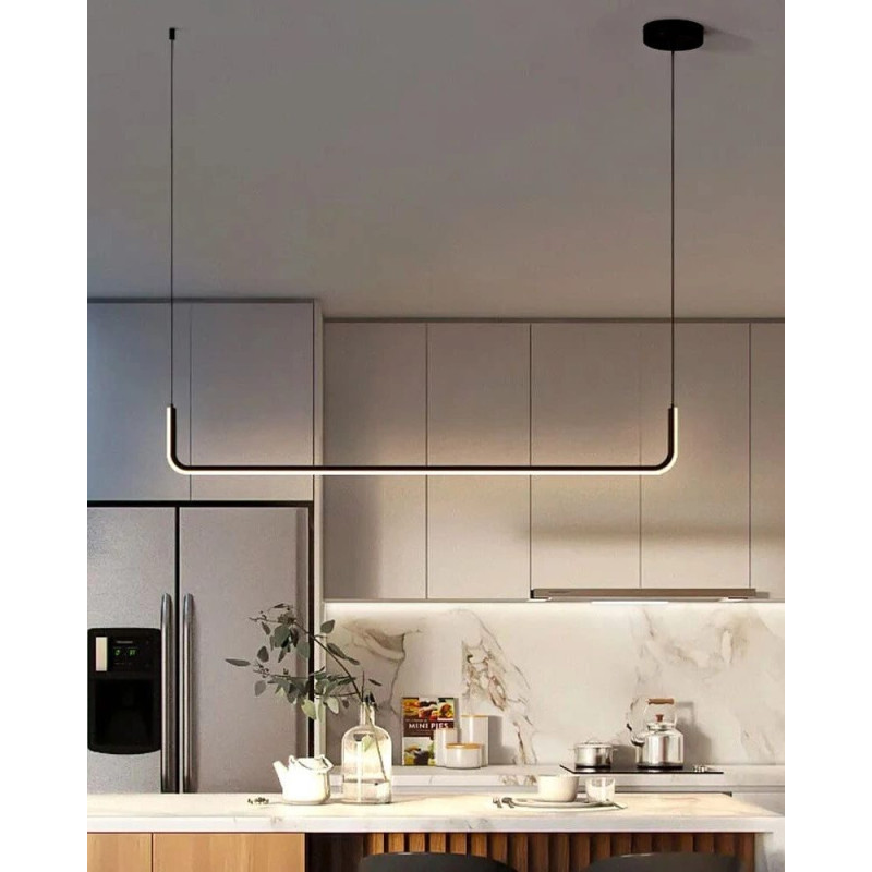 Подвесной светильник, люстра Line.F H28L-1-950 BK LED 1x14W 3000K/4500K/6000K IP20 черный