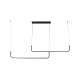 Подвесной светильник, люстра Line.F H28L-2-1200 BK LED 2x23W 3000K/4500K/6000K IP20 черный