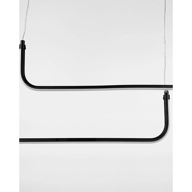 Подвесной светильник, люстра Line.F H28L-2-1200 BK LED 2x23W 3000K/4500K/6000K IP20 черный