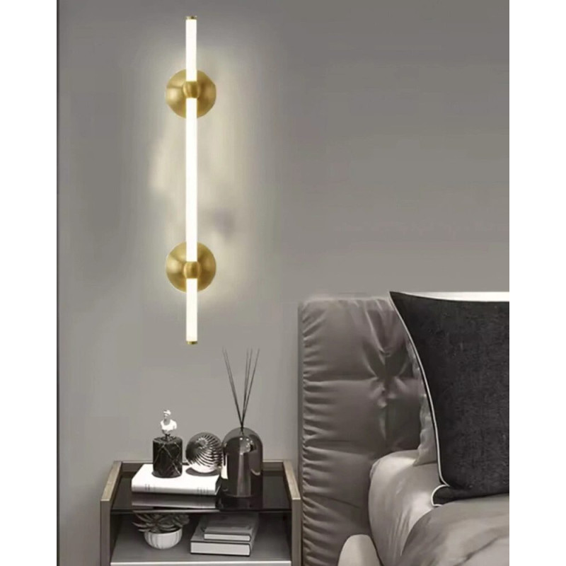Бра, настенный светильник Line.F WJ023/600-2 AB LED 1x10W 4000K IP20 латунный