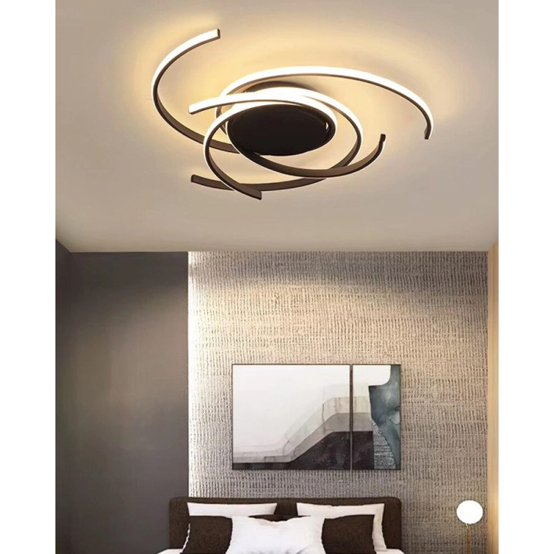 Люстра Line.F H016-560 LED 1x52W 3000K/4500K/6000K IP20 чорна
