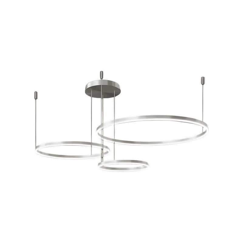 Люстра Line.F MJ73-600+400+200 CH LED 3x45W 3000K/4500K/6000K IP20 хром