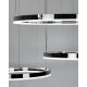 Люстра Line.F MJ73-600+400+200 CH LED 3x45W 3000K/4500K/6000K IP20 хром