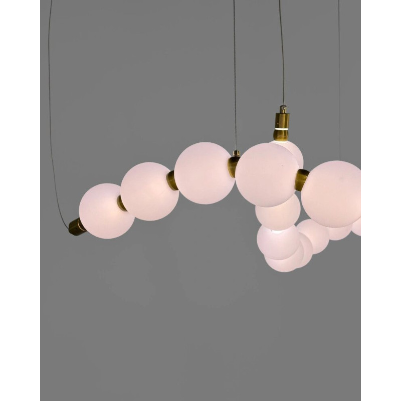 Люстра Line.F SG06/34 AB Perla LED 1x45W 3000K/4500K/6000K IP20 латунная