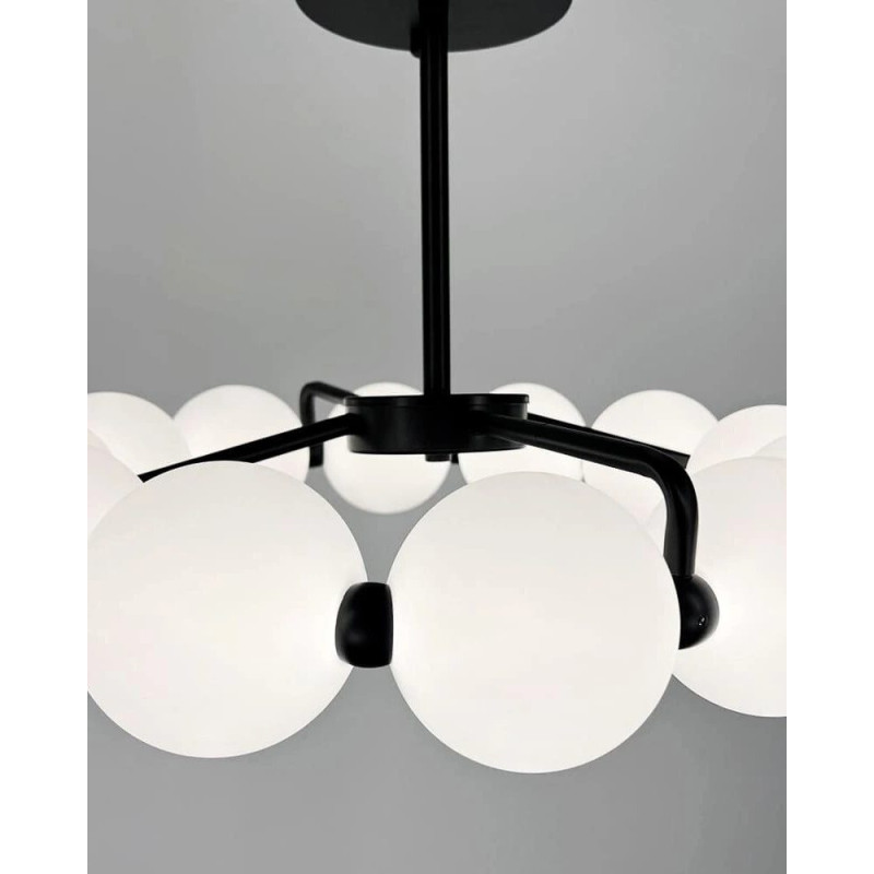 Люстра Line.F 993-510 BK (D100-12) LED 1x25W 4000K IP20 чорна