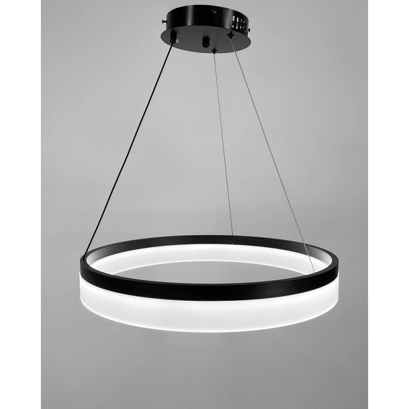 Подвесной светильник, люстра Line.F YO18-500 BK LED 1x42W 3000K/4500K/6000K IP20 черный
