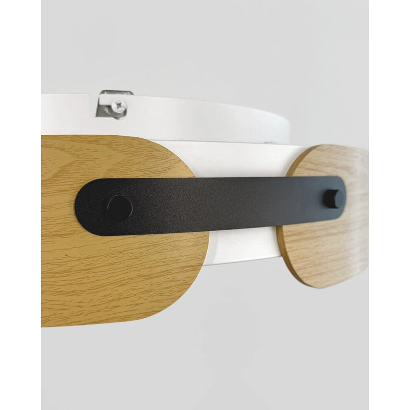 Потолочный светильник Line.F 1907C-580 WT+Wood LED 1x74W 3000K/4500K/6000K IP20 бежевый