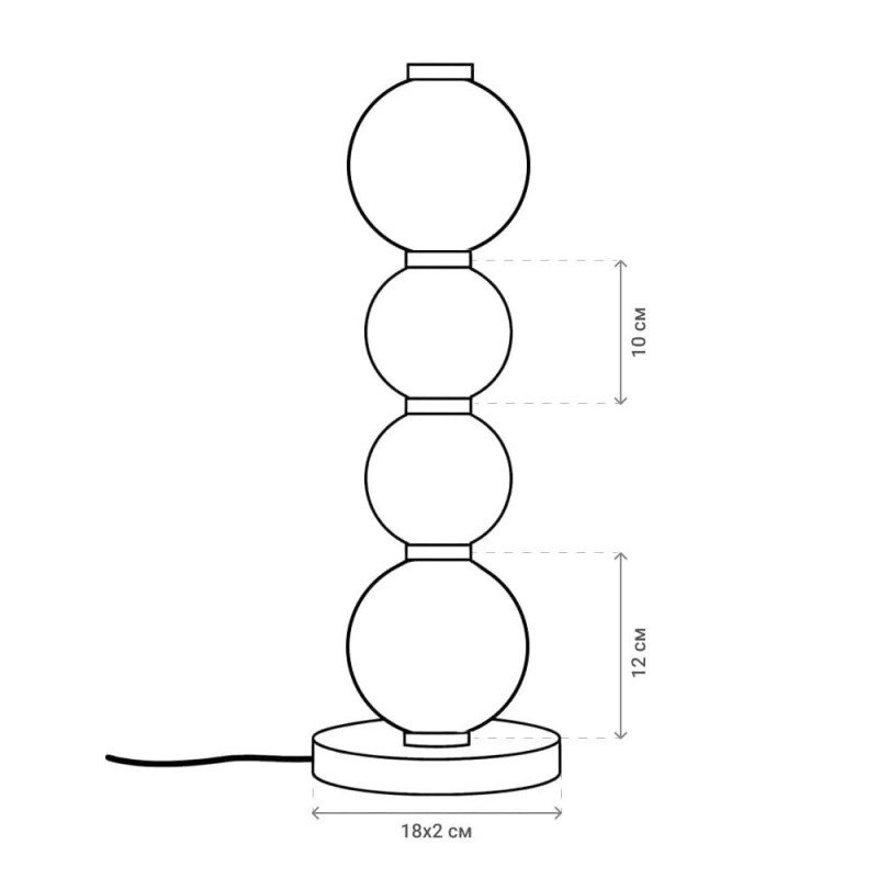 Настільна лампа Line.F TSG014 LED 1x14W 3000K/4000K/6000K IP20 латунна