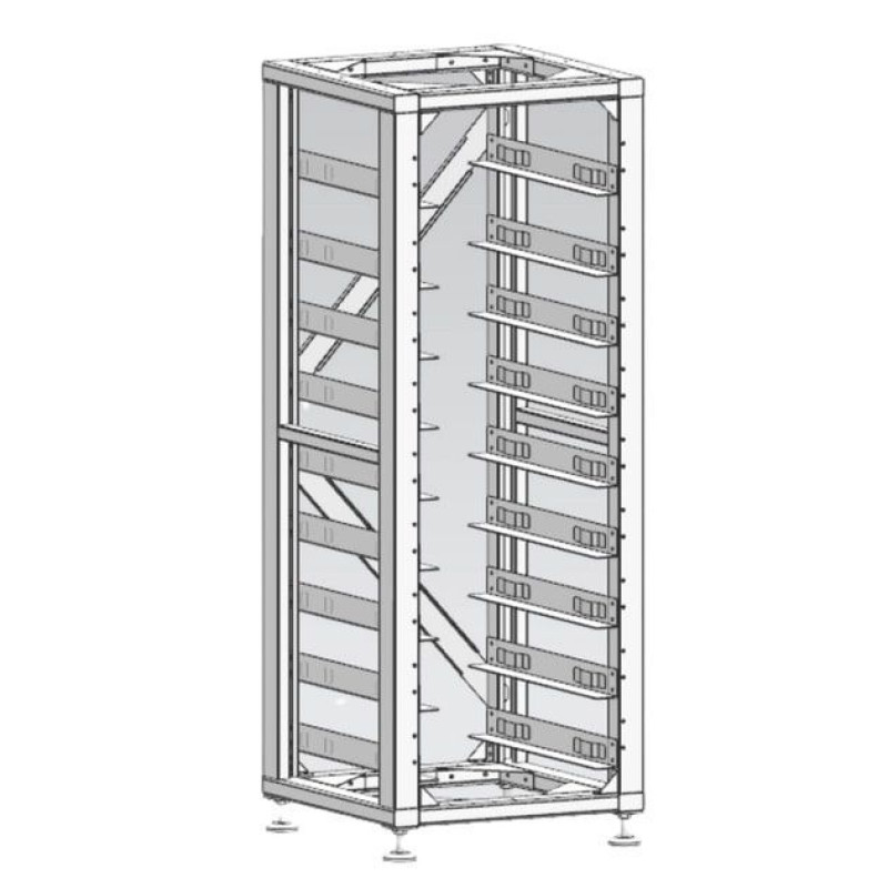 Стандартна стійка 19 дюймів, (12 шт.) 3u-lrack deye