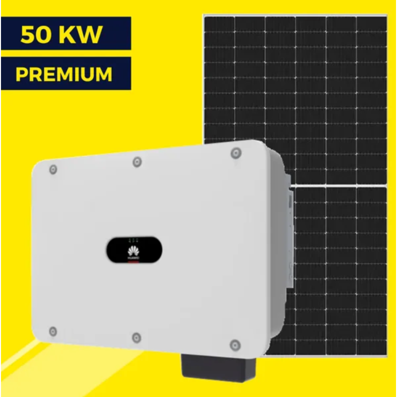 Сетевая солнечная станция на 50 кВт Premium | Huawei 50 kw | Risen 540W