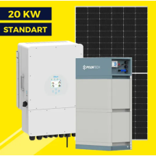 Гибридная солнечная станция на 20 кВт Standart | Deye 20 kw | Ulica 550W
