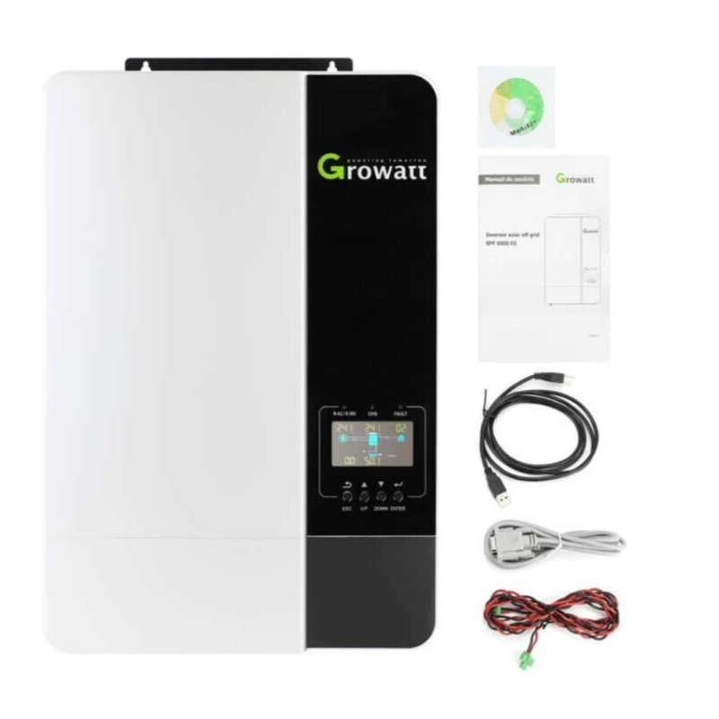 Гибридный инвертор Growatt SPF 3500 ES, 48 В, 3500 Вт (бесперебойник, UPS, ИБП)
