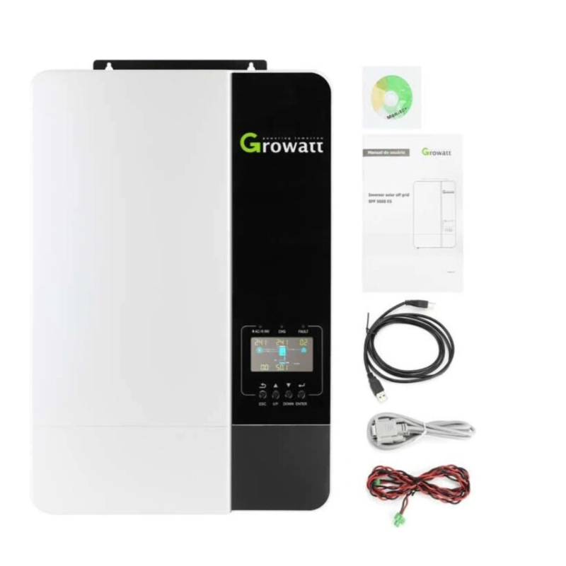 Гибридный инвертор Growatt SPF 5000 ES, 48 В, 5000 Вт (бесперебойник, UPS, ИБП)