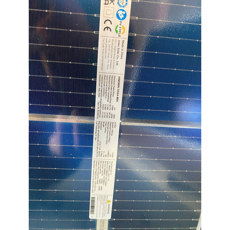 Сонячна панель Jinko Solar JKM590N-72HL4-BDV Silver Frame Bifacial