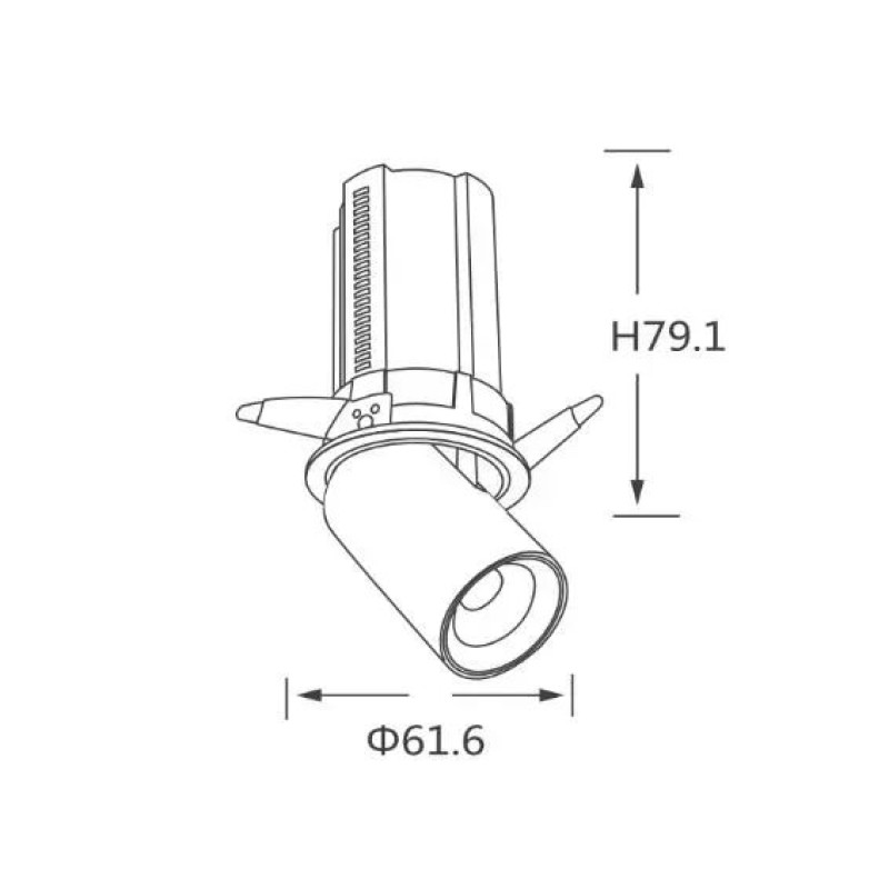 Точковий світильник ALUMLED LED CREE 7W 3000K 36° 560LM RA90 (AL-V324 7W 3K WH)