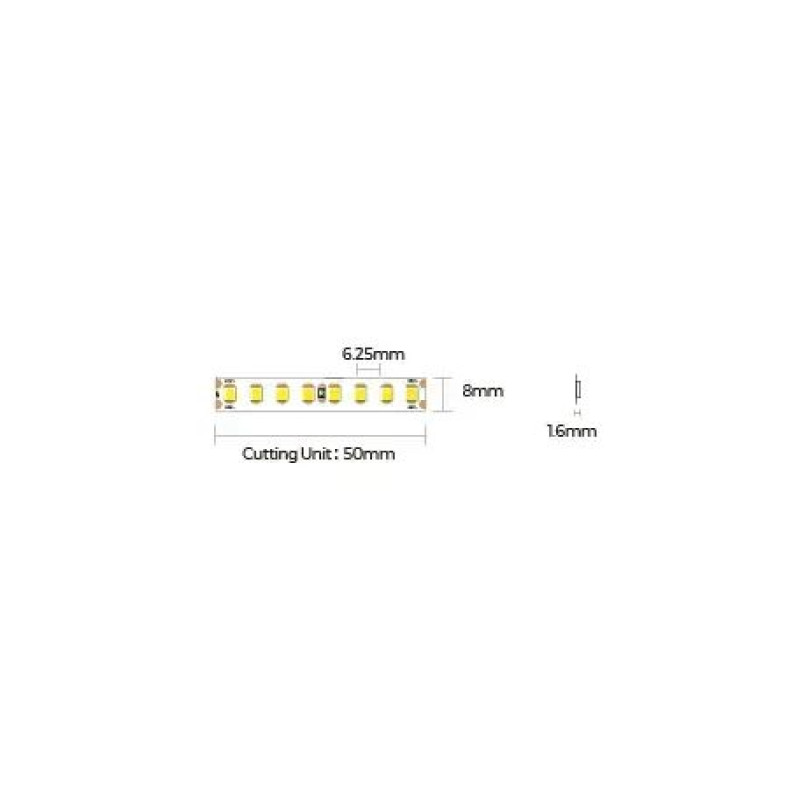 LED стрічка COLORS 160-2835-24V-IP67 13W 1703Lm 3000K 5м (D8160-24V-8mm-WW-IP67)