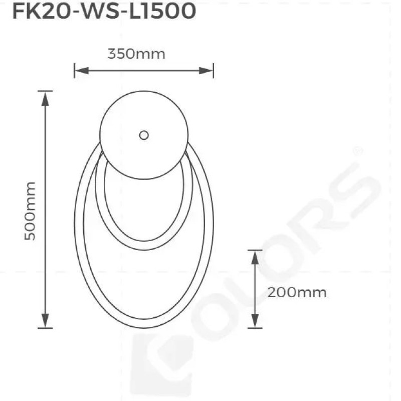 Світильник COLORS WS WALL LAMP 4000K (FK20-WS-L1500-NW)