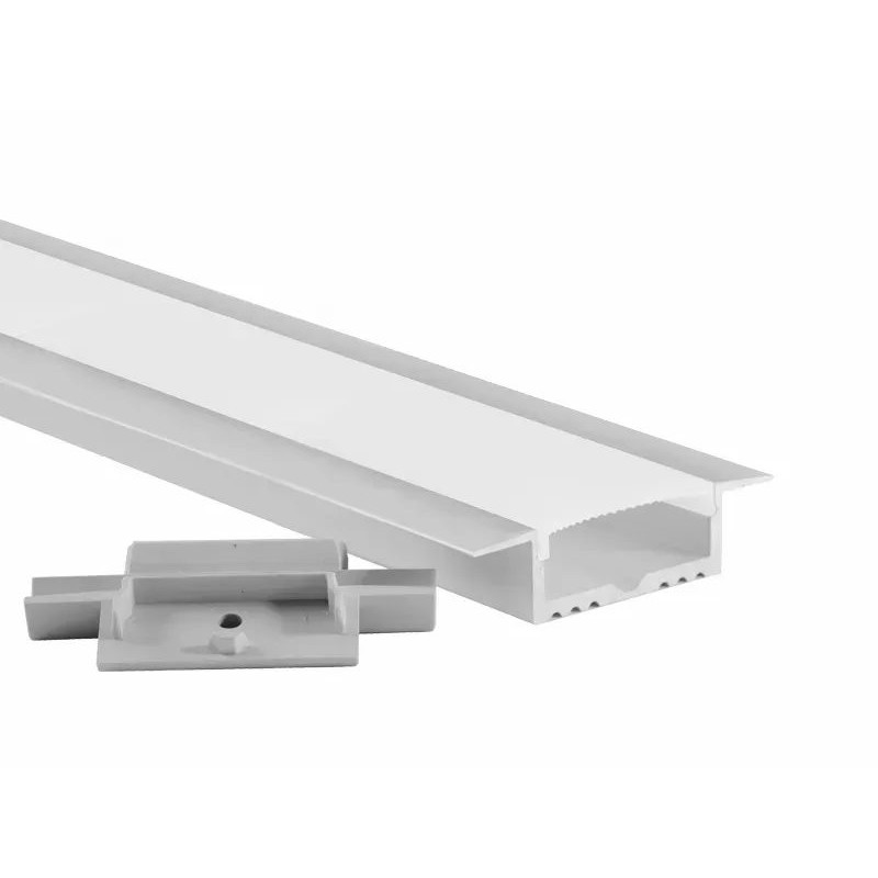 LED-профиль врезной с рассеивателем, 2 метра (ЛПВ35_2)