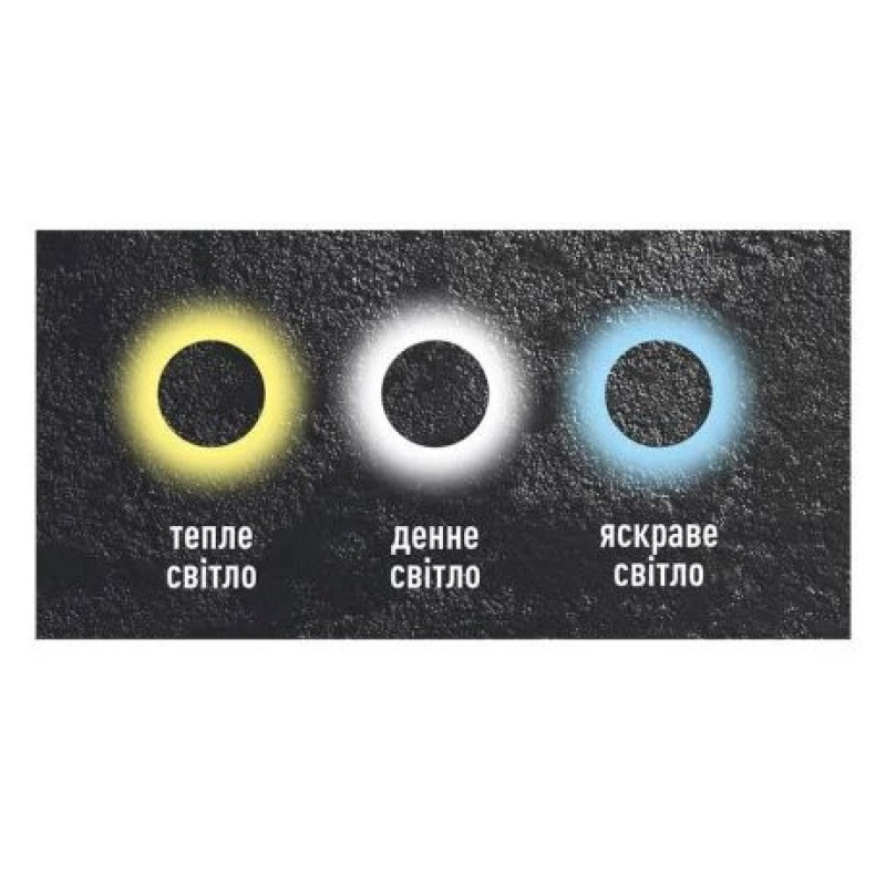 Накладной светильник Maxus MWL 15Вт 3000/4100/6500К IP65 BL Circle (1-MWL-15W-BLC)