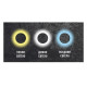 Накладной светильник Maxus MWL 15Вт 3000/4100/6500К IP65 BL Circle (1-MWL-15W-BLC)
