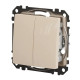 Двухклавишный выключатель Schneider Electric Sedna Design & Elements бежевый SDD112105