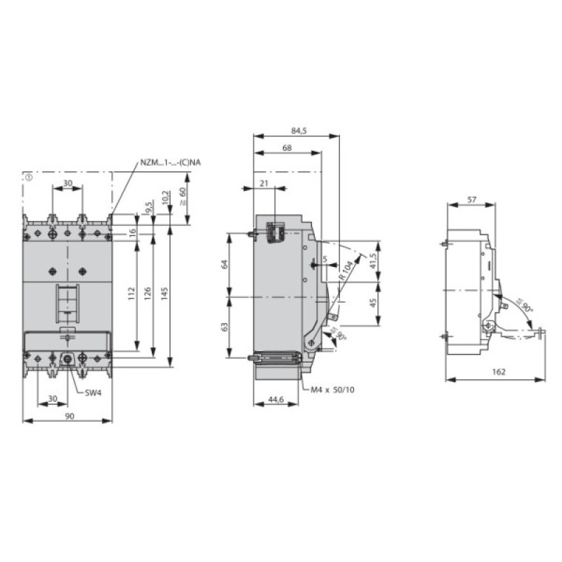 Силовой автомат Eaton LZMC1-A50-I