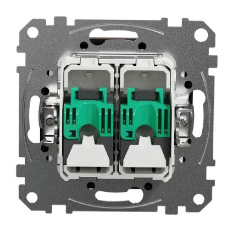 Двойная компьютерная розетка Schneider Electric Sedna Design & Elements RJ45 кат. 5е UTP венге SDD181452