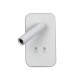 Бра, настенный светильник Italux WL-83957-1-WH Doria LED 1x8W 3000K 559Lm IP20 белый