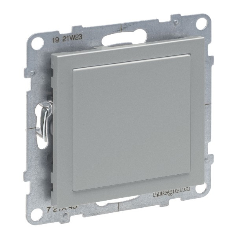 Заглушка с адаптером MOSAIC Legrand SUNO (алюминий) 721343